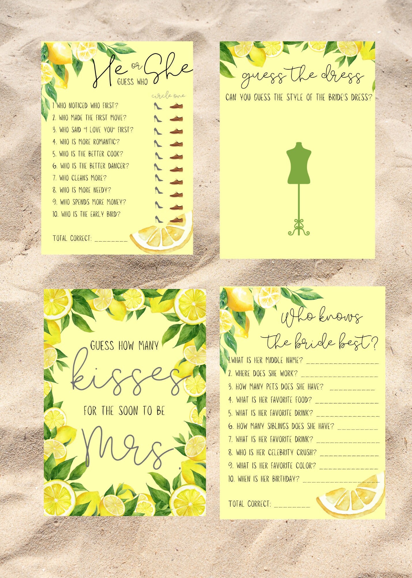 Lemon Thank You For Celebrating Water Bottle Labels, She Found Her Main Squeeze Stickers, Bridal Shower Party Bottle Wrappers, Love Laughter And Happily Ever After Water Bottle Lables For Wedding - S
