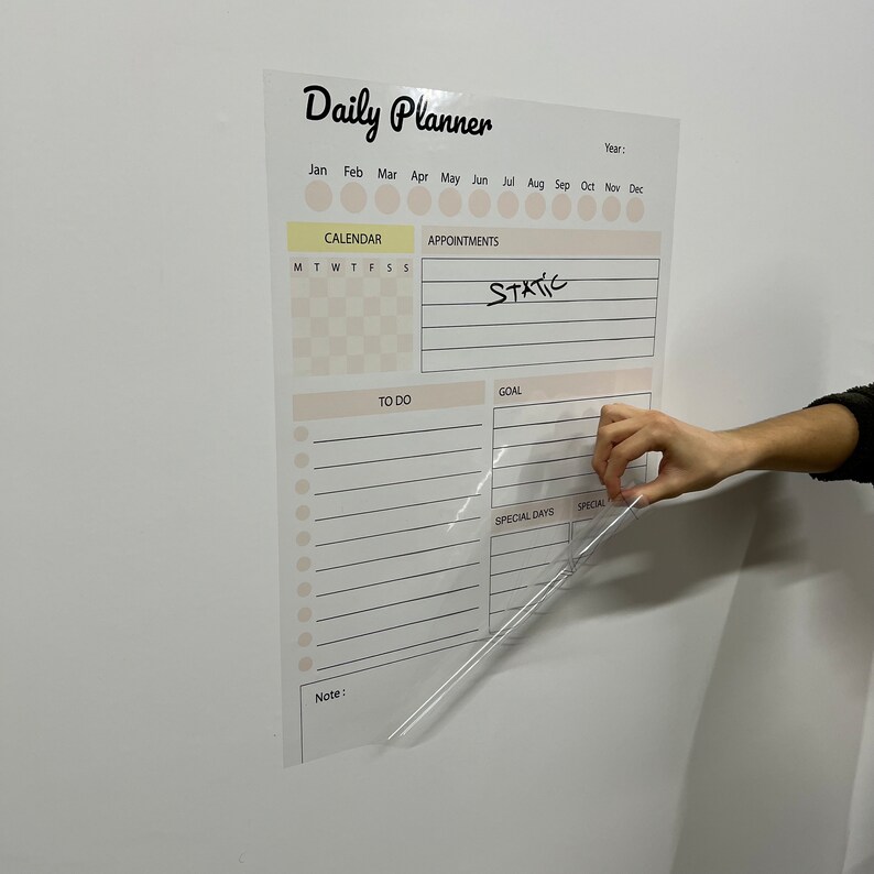 Dry Erase 2024 2025 Daily Planner Organizer Model1 Plan Your Day and