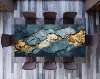Custom Printed Tablecloth, Table Covering Model-67 Harmless Protection and Elegance with Surface-Friendly Adhesive Technology
