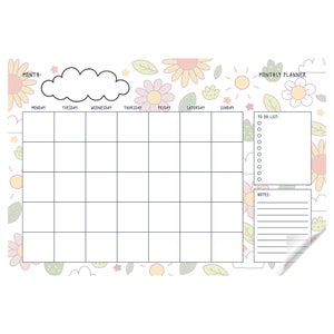 Dry Erase 2024 - 2025 Monthly Planner Organizer Model-5 Plan your Day and monthly Easily With Personalized Monthly, Weekly and Daily Planner