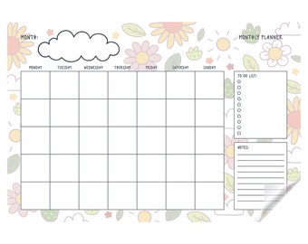 Dry Erase 2024 - 2025 Monthly Planner Organizer Model-5 Plan your Day and monthly Easily With Personalized Monthly, Weekly and Daily Planner