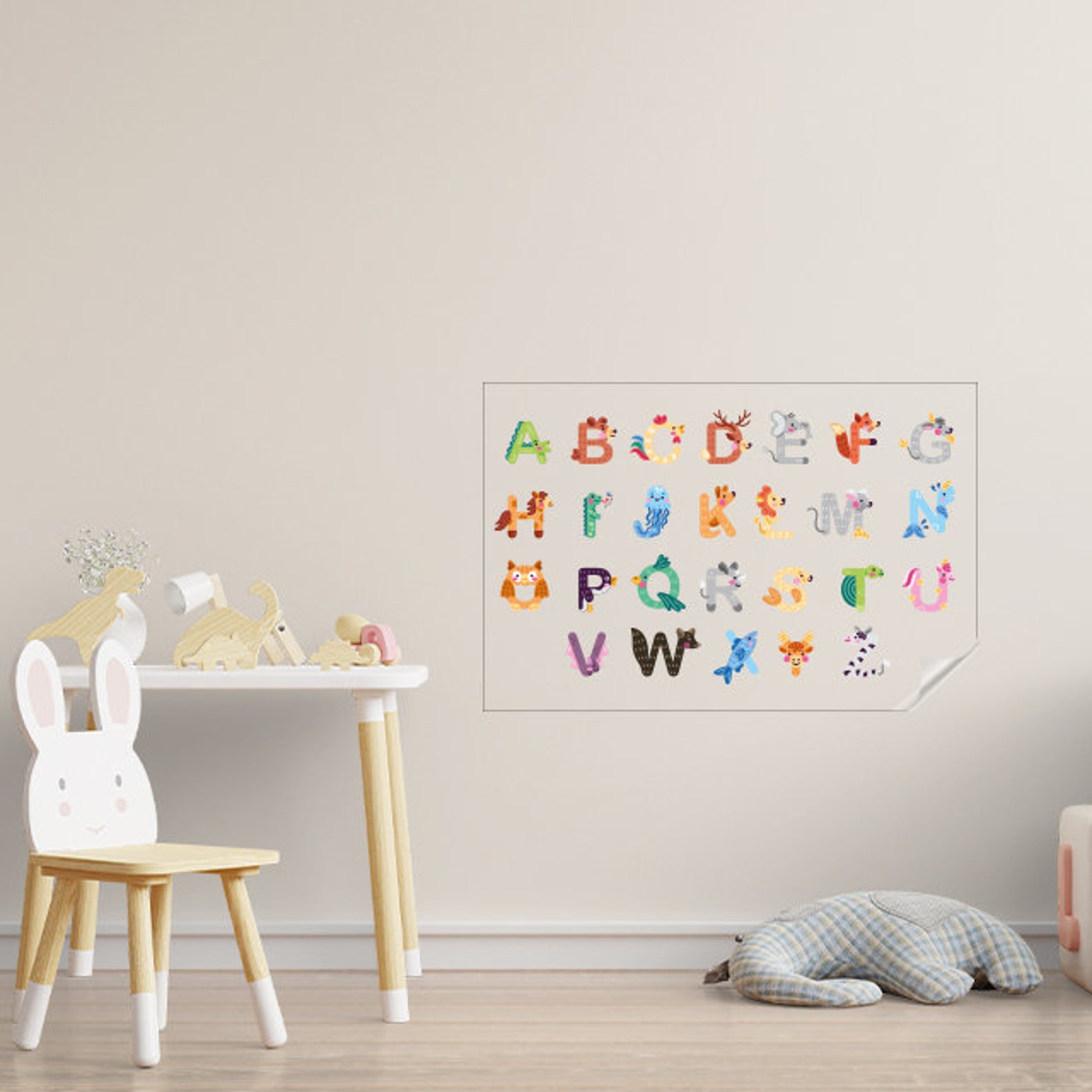 Dry Erase English Alphabet Model-1 Alphabet Chart for Kindergartener ...