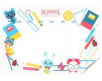Dry Erase Lesson Planner for Students Kids Daily Planner Plan your Day and Week Easily With Personalized Monthly, Weekly and Daily Planner.