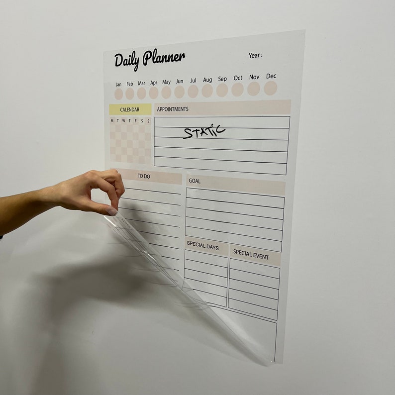 Dry Erase 2025 2025 Daily Planner Organizer Model-1 Plan Your Day and Week Easily With 