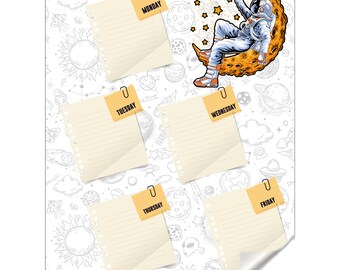 Dry Erase 2024 - 2025 Weekly Planner Organizer Model-5 Plan your Day and Week Easily With Personalized Monthly, Weekly and Daily Planner.