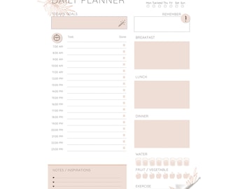Dry Erase 2024 - 2025 Daily Planner Organizer Model-3 Plan your Day and Week Easily With Personalized Monthly, Weekly and Daily Planner.