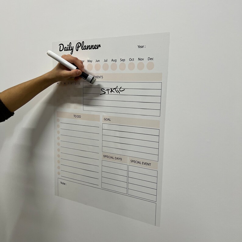 Dry Erase 2025 2025 Daily Planner Organizer Model1 Plan Your Day and