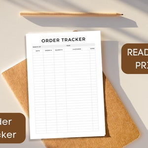 Order Tracker, Online Order Tracker Printable, Shopping Tracker, Delivery Tracker, Online Shopping Tracker, Small Business, Order Log