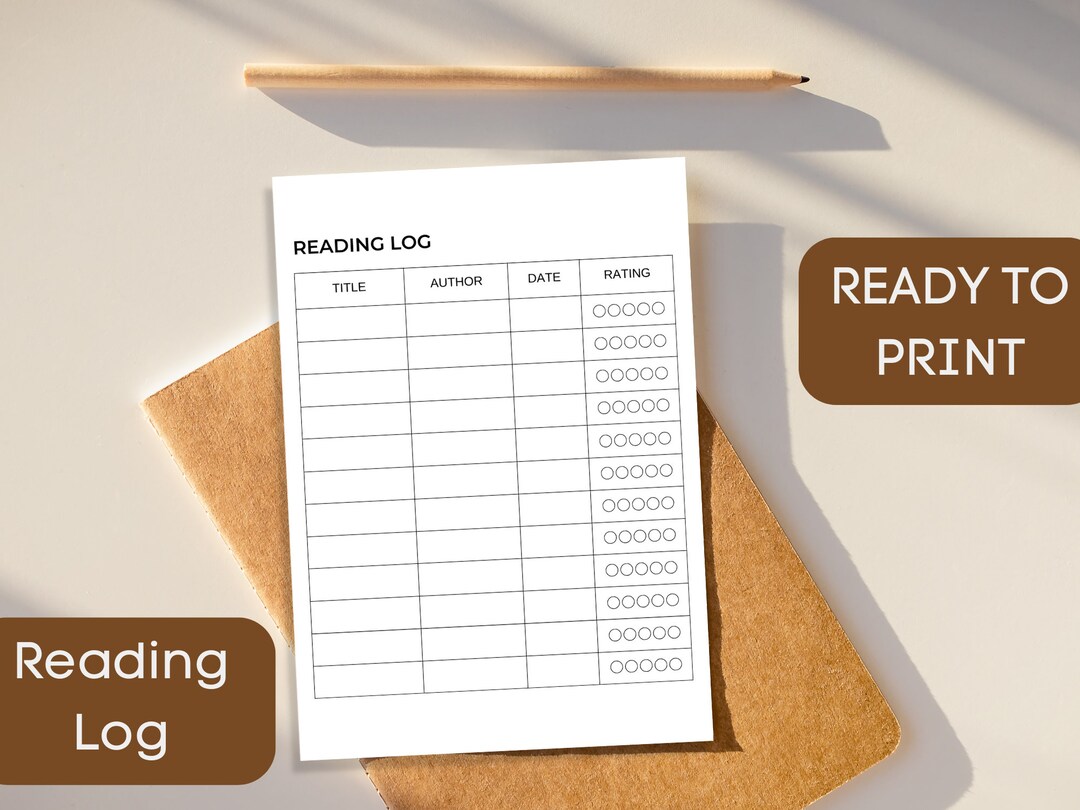 Book Log Reader Printable Reading Log. Reading Tracker. Books I've Read. Book Log ...