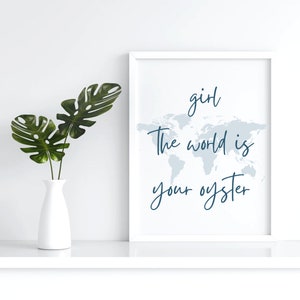 The world is your oyster digital print