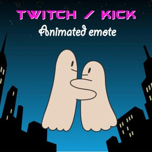 ゴーストダンス アニメーションエモート、ゴースト、ハロウィーン、ダンスエモート、DJエモート、キックエモート、Twitchエモート、ストリーマーエモート、ゴーストエモート