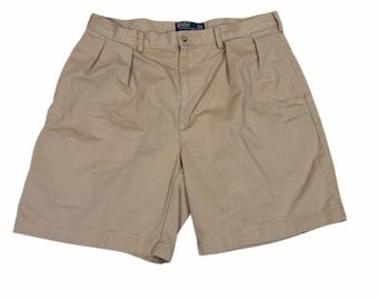 Vintage Ralph Lauren POLO by Ralph Lauren TYLER SHORT Two-pleat Chino Shorts 38