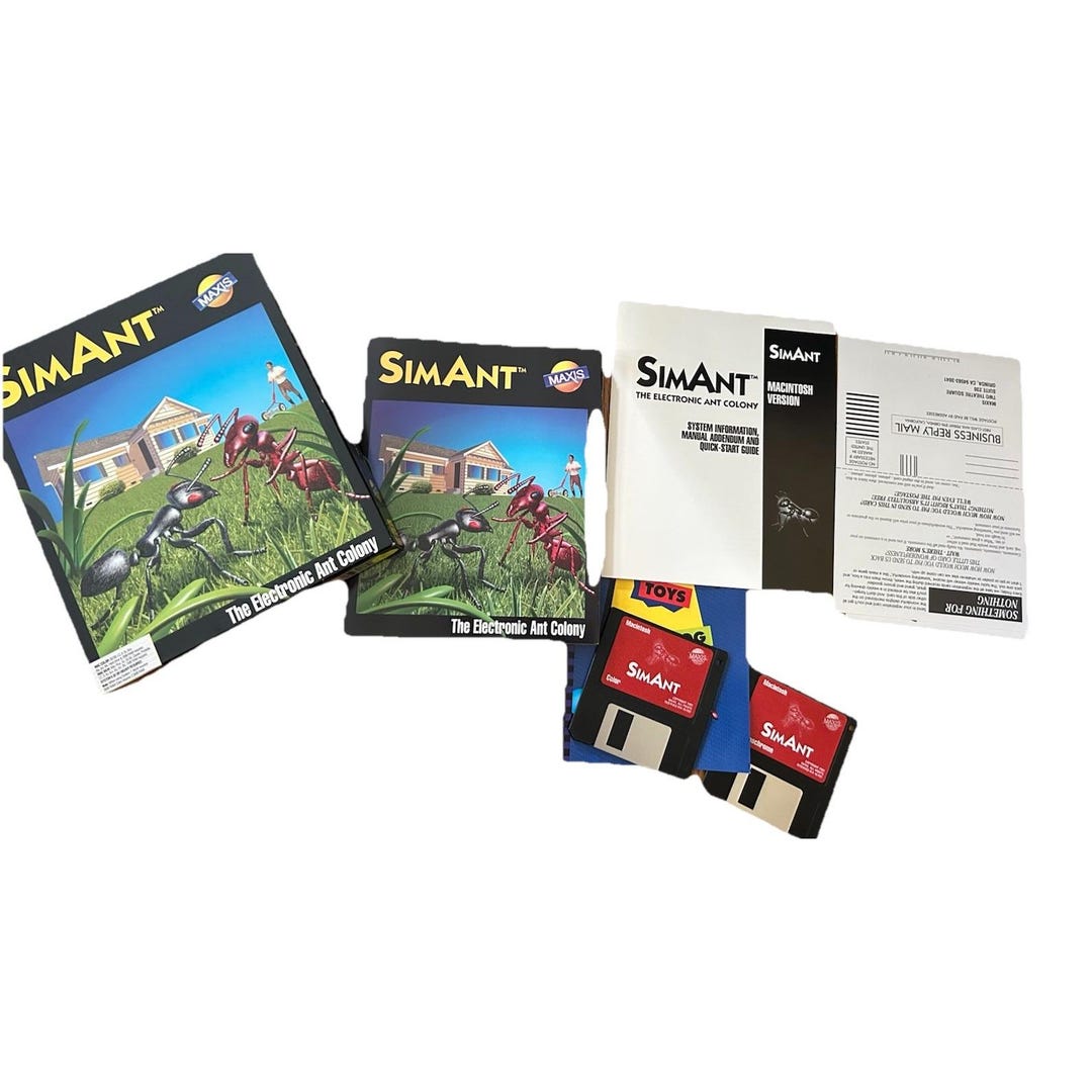 Vintage 1991 Sim Ant the Electronic Ant Colony Game - Macintosh Version ...