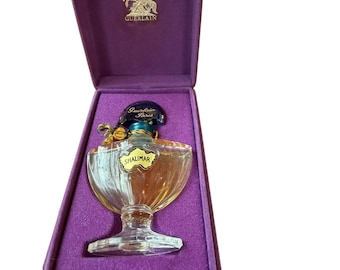 Vintage 30s Guerlain Shalimar Extrait de Parfum Bottle with Original Velvet Box