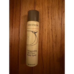 Stetson Invigorating All-Over Body Spray for Men 3.5 oz Vintage Coty Pfizer image 1