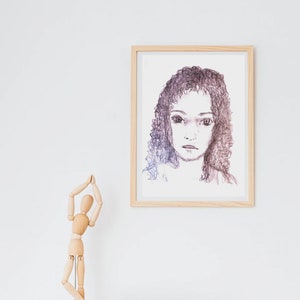 Drawing Portrait Woman Feminist Pen