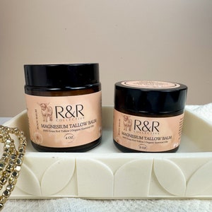 Peak Organics Magnesium & Grass-Fed Beef Tallow Balm - Natural Skincare, Made In Australia