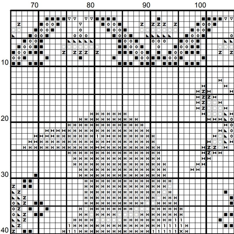Cross Stitch Pattern Crow Sampler Cute Primitive Embroidery - Etsy