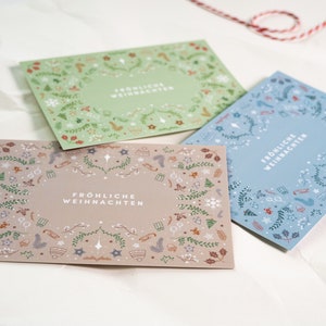 3er Set Weihnachtskarten | DIN A6