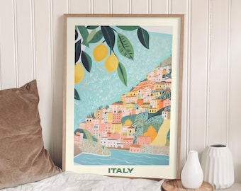 Weinlese Italien • Italien-Liebhaber-Geschenk • Italien-Urlaubsgeschenk • Dekorative Geschenkidee • Abstrakte Kunst • Alte Architektur
