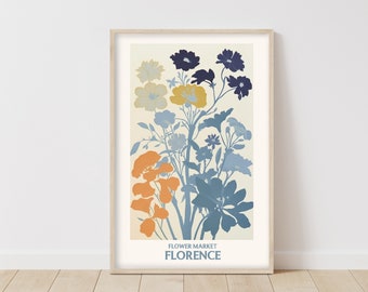 Flower Market Art • Wildflower Poster • Spring Flower Poster • Cute Flower Print • Flower Gallery Print •  Decorative Gift Idea