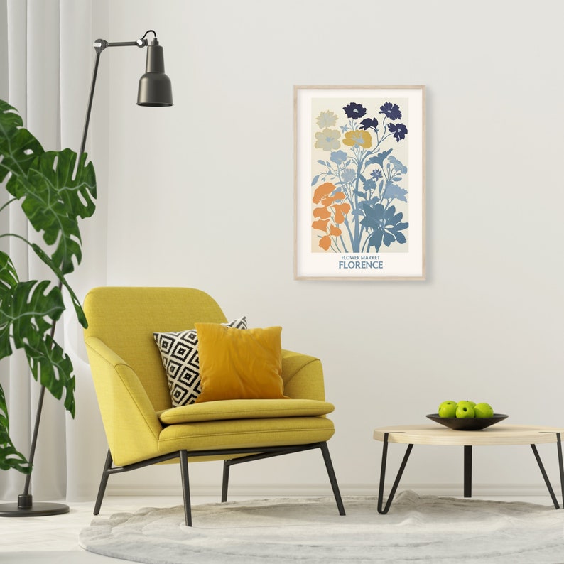 Flower Market Art • Wildflower Poster • Spring Flower Poster • Cute Flower Print • Flower Gallery Print • Decorative Gift Idea image 6