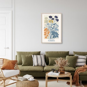 Flower Market Art • Wildflower Poster • Spring Flower Poster • Cute Flower Print • Flower Gallery Print • Decorative Gift Idea image 2