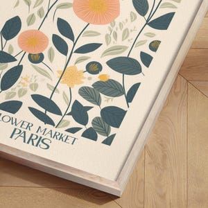 Boho Botanical Print • Unusual flower • Spring Flower Poster • Botanical Print Leaf • Wildflower Poster • Warm Colors Print image 5