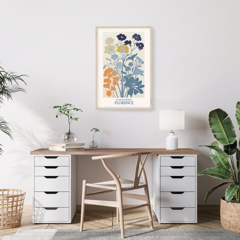 Flower Market Art • Wildflower Poster • Spring Flower Poster • Cute Flower Print • Flower Gallery Print • Decorative Gift Idea image 5