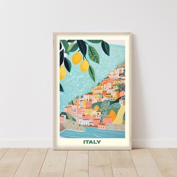 Weinlese Italien • Italien-Liebhaber-Geschenk • Italien-Urlaubsgeschenk • Dekorative Geschenkidee • Abstrakte Kunst • Alte Architektur