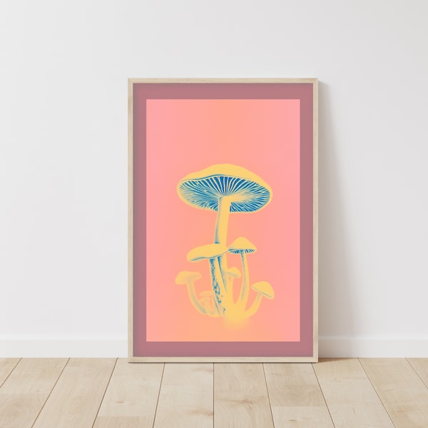 Wild Mushroom Poster • Fungi Gift • Mushroom Art Print • Vintage Mushroom Poster • House Warming Gift • Fungus Art • Decorative Gift Idea