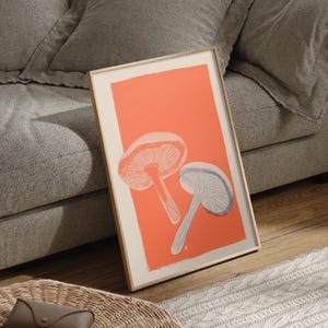 Pilz Poster • Pilz Kunstdruck • Pilz Geschenk • Vintage Pilz Poster • Haus wärmendes Geschenk • Pilz Kunst