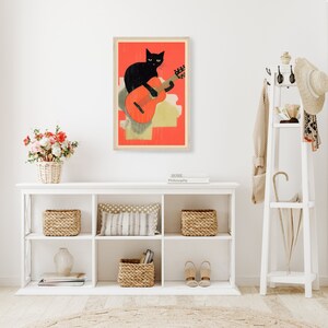 Black Cat On Piano • Cute Cat Poster • Baby Cat Print • Funny Cat Posters • Cute Cat Wall Art • Cat Print Wall Art • Funny Art Print image 4