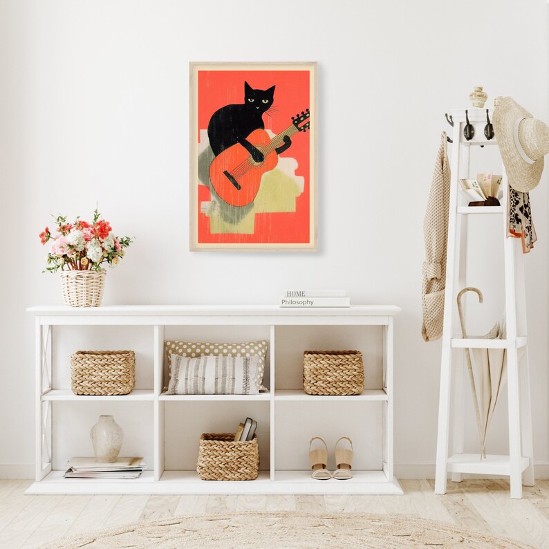 Black Cat On Piano • Cute Cat Poster • Baby Cat Print • Funny Cat Posters • Cute Cat Wall Art • Cat Print Wall Art • Funny Art Print image 4