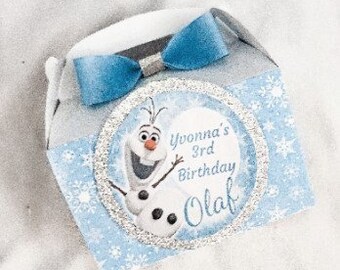 Frozen candy bags  Elsa treat bags/Frozen boxes/ Frozen treat boxes/ Frozen favors/ Froze party decorations.
