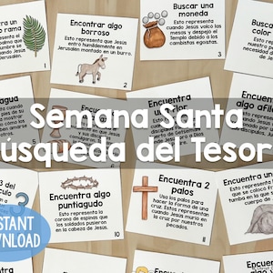 Semana Santa Búsqueda del Tesoro SPANISH Version of Bestselling Activity // Perfect for Families and Sunday School