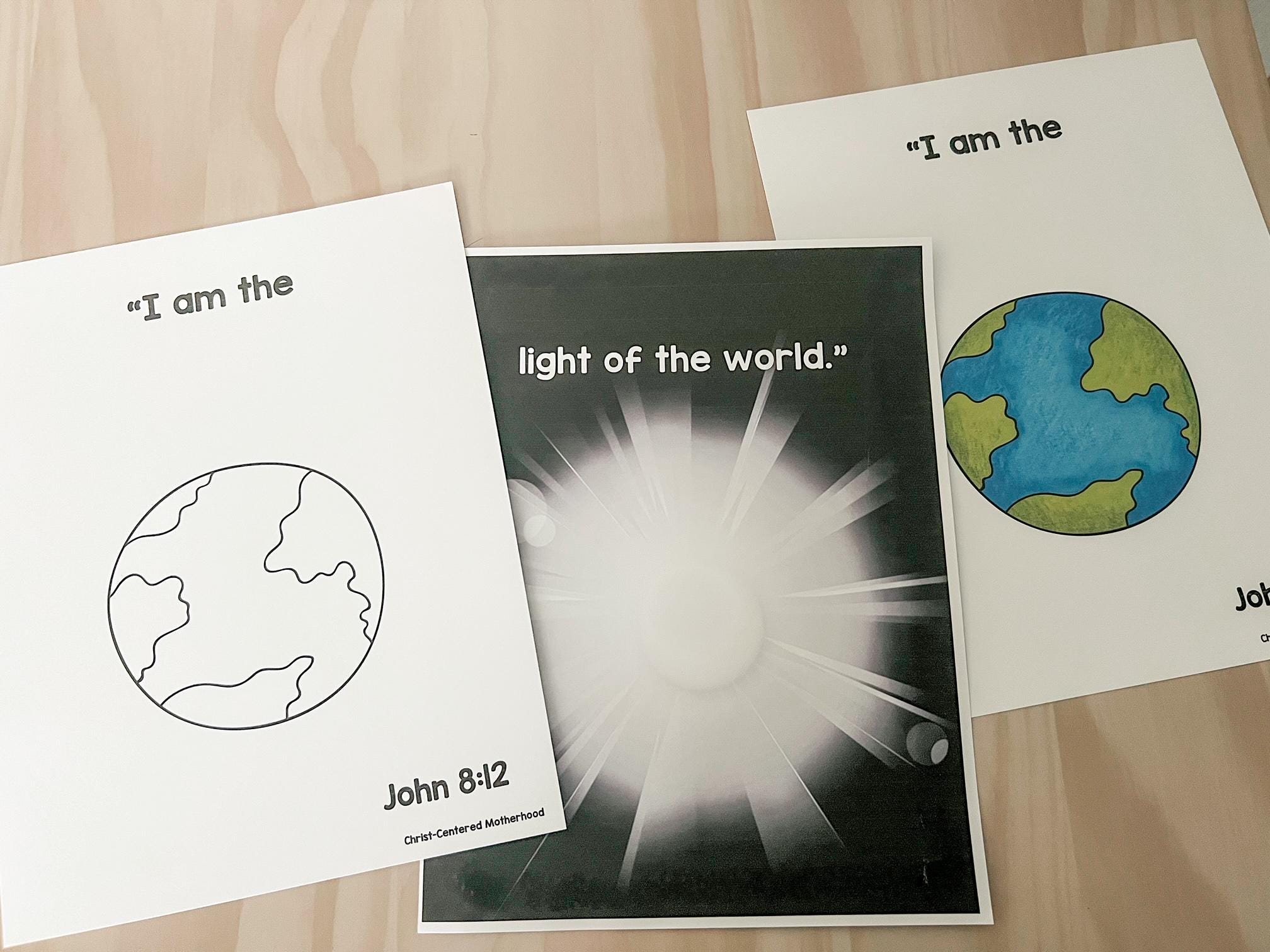 Jesus Light of the World Flashlight Activity English AND Spanish Sunday ...