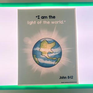 Jesus Light of the World Flashlight Activity English AND Spanish Sunday ...