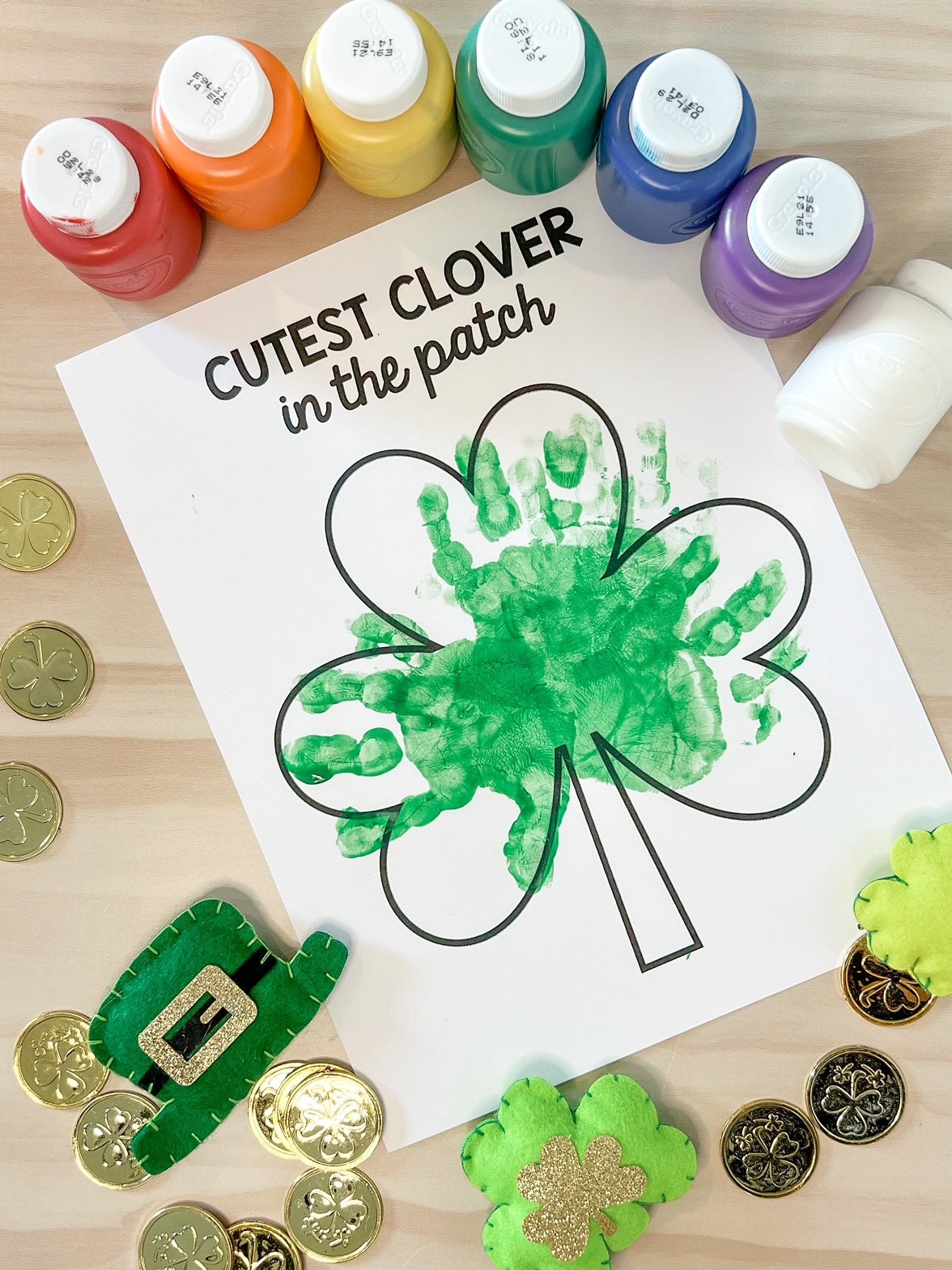 Saint Patrick's Day Faith-based and Generic Handprint Craft Activity or ...