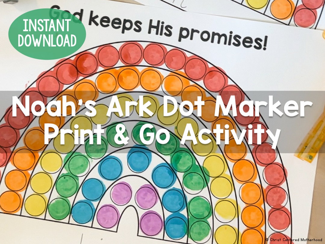 noah-s-ark-rainbow-promise-dot-marker-activity-etsy