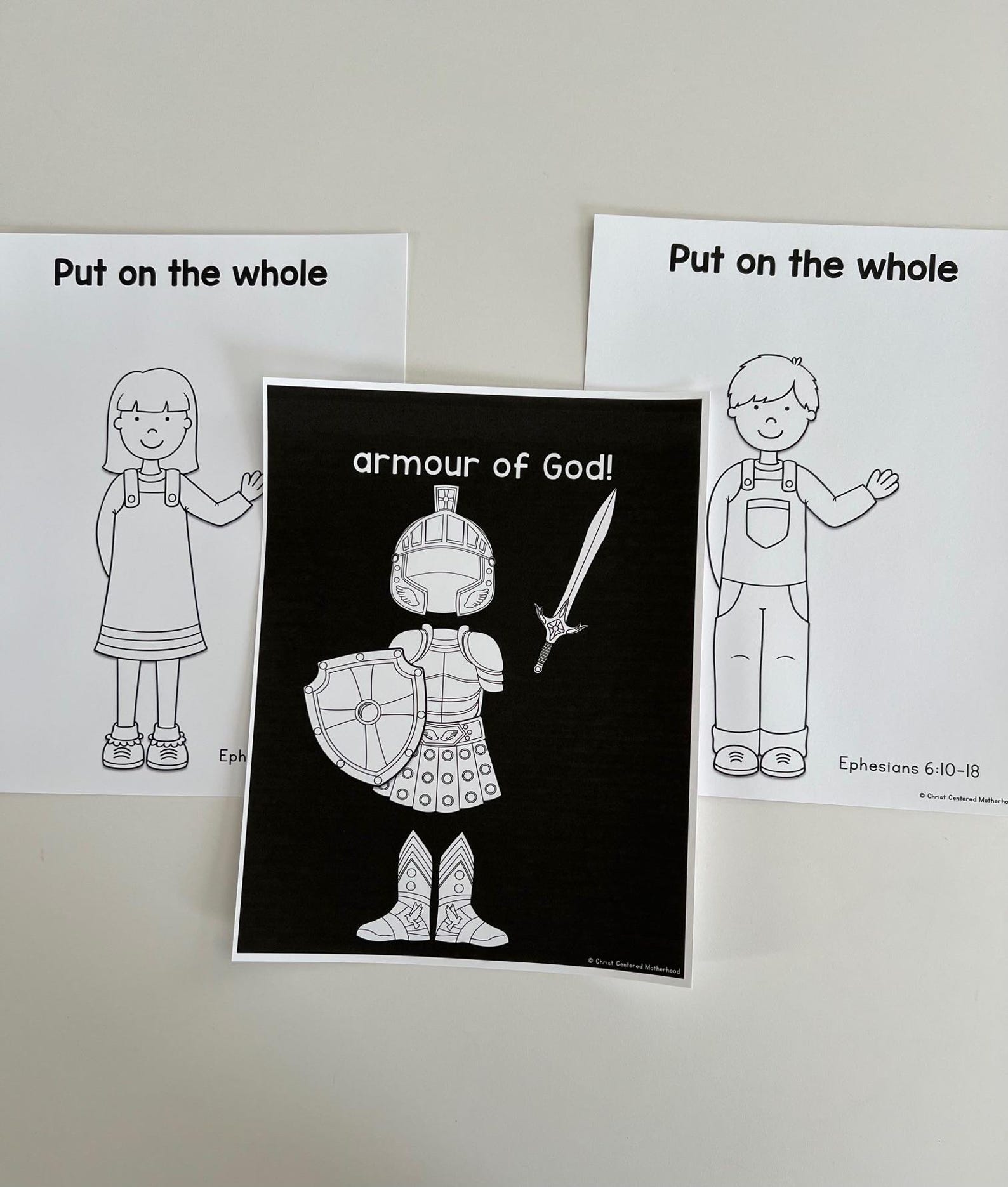 Armor of God Flashlight Activity Digital Download English and Spanish ...