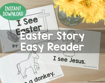 Christian Easter Story Easy Sight Word Reader