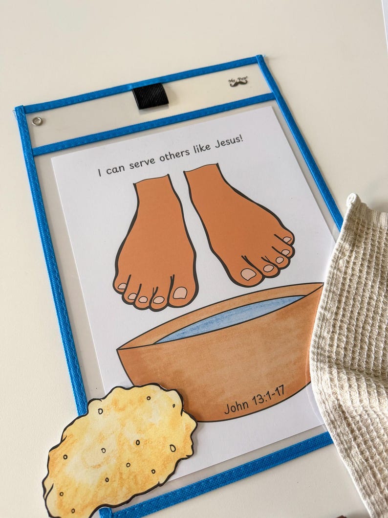 Attività di Gesù che lava i piedi, Settimana Santa di Pasqua (download digitale) immagine 2