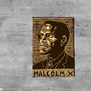 DIGITAL Download Malcolm X Print - Inspiring Black History Art Print |Digital Download