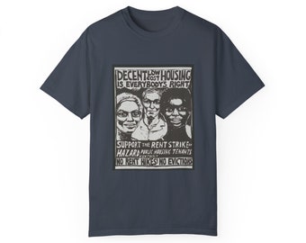 Retro-activisme ontketend: burgerrechten-T-shirt - People Before Winst Fair Housing Vintage-geïnspireerde activist