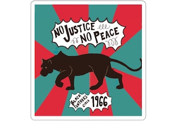 Black History Vinyl Stickers - Civil Rights & Black Panther Party Icons - Durable Indoor Decor