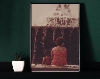 Black History Civil Rights Art Print – 1960s Mother and Son (Digital Download)