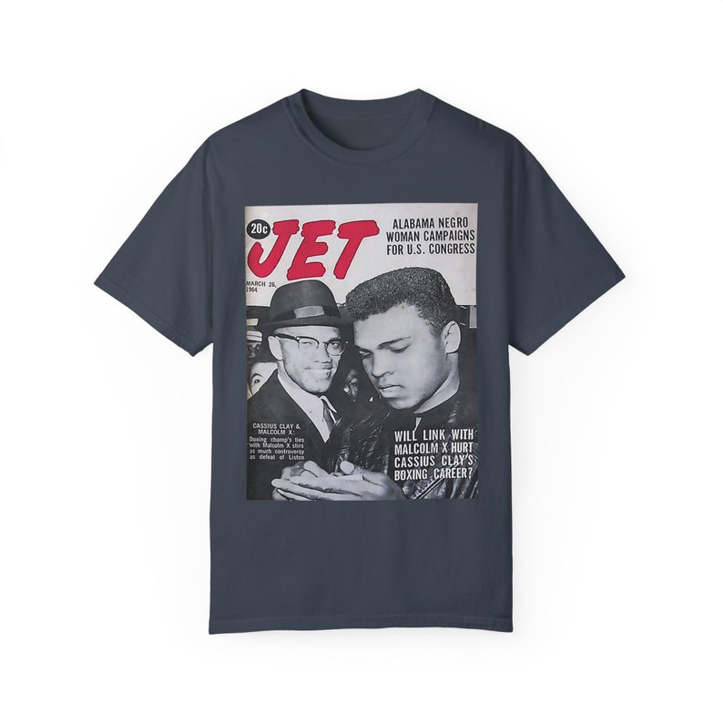 Malcolm X & Muhammad Ali Jet Magazine Cover T-Shirt | Civil Rights image 4