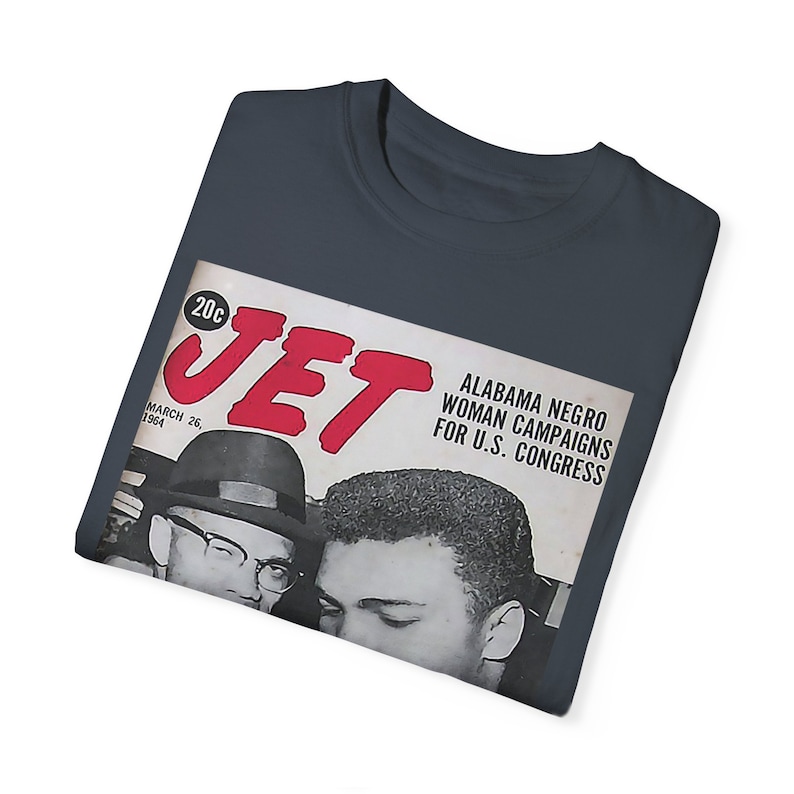 Malcolm X & Muhammad Ali Jet Magazine Cover T-Shirt | Civil Rights image 6