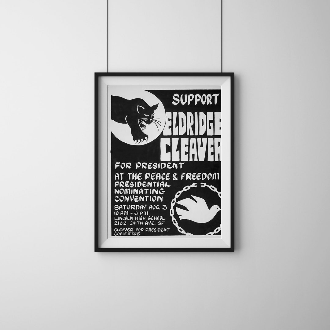 Emory Douglas Art Digital Download Eldridge Cleaver Print Black Panther